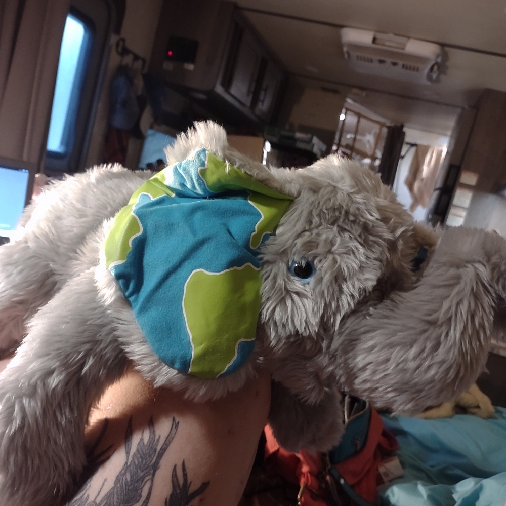 Little brownie baker girl scout large plush elephant